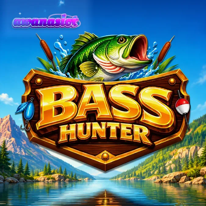 Tampilan visual slot Bass Hunter dengan latar danau utara yang tenang